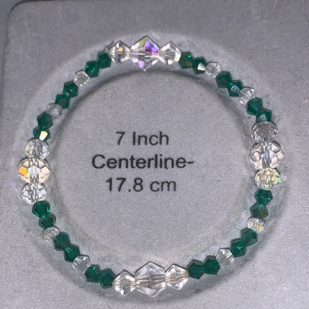 Aurora borealis Crystal stretch Bracelet